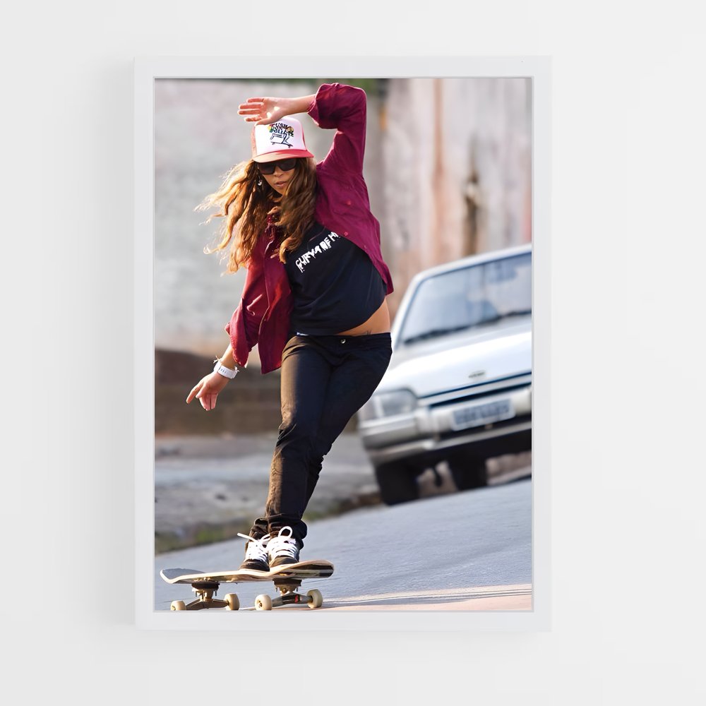 Poster Leticia bufoni skateurs – affiche Skateboard (vue 3)
